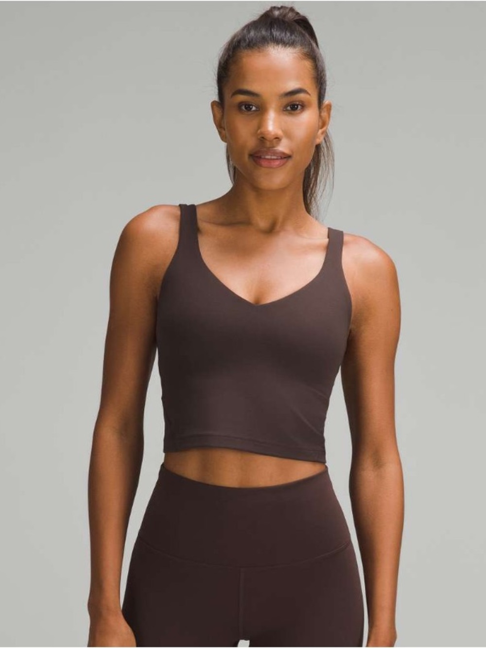 lululemon Align Classic Fit Shorts 3” & Align Tank Set Espresso Like New EUC - Picture 13 of 13